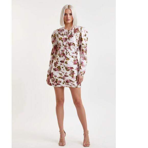 The Garment Sevilla Silk Mini Dress 8 Floral NEW - Picture 2 of 11